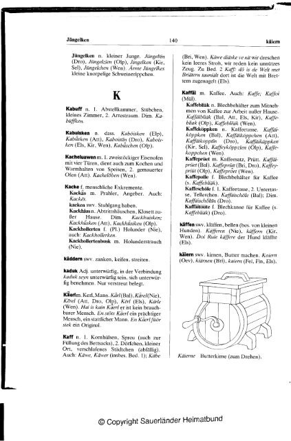 Plattdeutsches Wörterbuch des kurkölnischen Sauerlandes