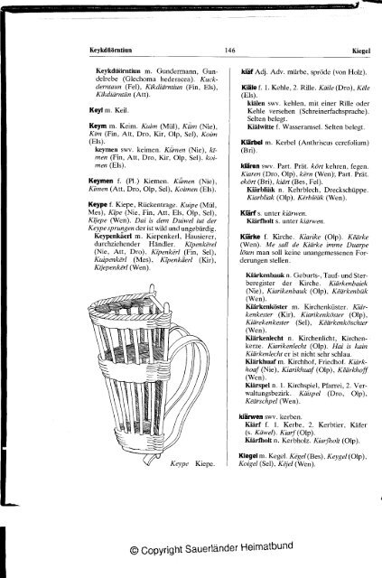 Plattdeutsches Wörterbuch des kurkölnischen Sauerlandes