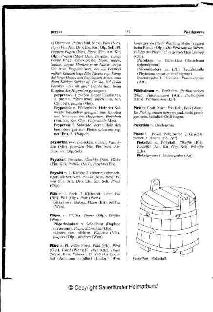 Plattdeutsches Wörterbuch des kurkölnischen Sauerlandes