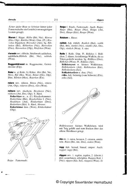 Plattdeutsches Wörterbuch des kurkölnischen Sauerlandes