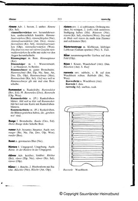 Plattdeutsches Wörterbuch des kurkölnischen Sauerlandes