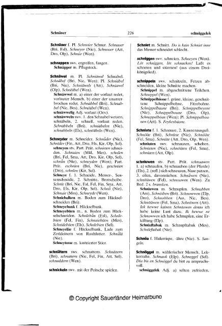 Plattdeutsches Wörterbuch des kurkölnischen Sauerlandes