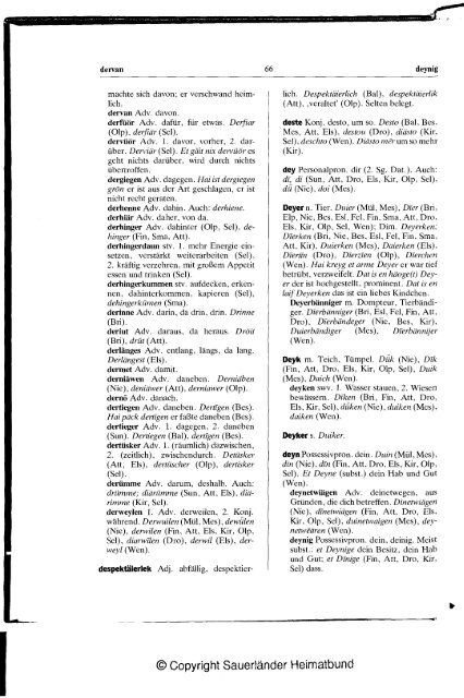 Plattdeutsches Wörterbuch des kurkölnischen Sauerlandes