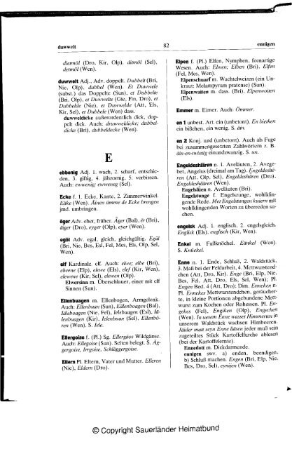 Plattdeutsches Wörterbuch des kurkölnischen Sauerlandes