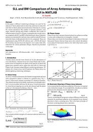 SLL and BW Comparison of Array Antennas using GUI in ... - iject