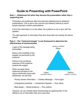 Presentation handout