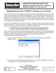 Daylight Saving Time - SK-NET™ Versions 4.xx or ... - Secura Key
