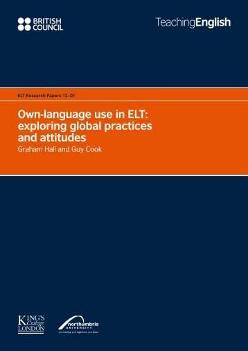 Own-language use in ELT - EnglishAgenda - British Council