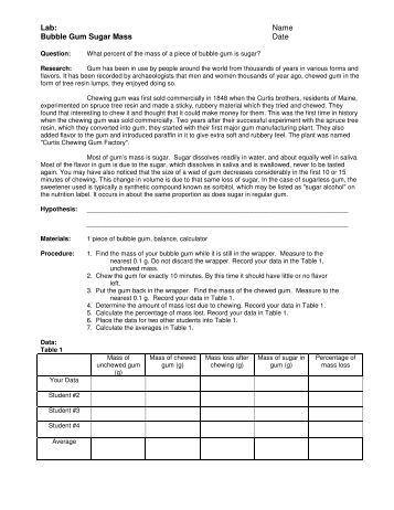 composition lab Summary in this lab, students will calculate the percent composition of sugar in gum and the percent composition of water in popcorn kernels resource type. composition lab Summary in this lab, students will calculate the percent composition of sugar in gum and the percent composition of water in popcorn kernels resource type.
