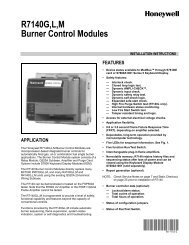 R7140G,L,M Burner Control Modules - ES2 Inc.