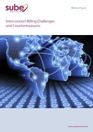 Interconnect Billing Challenges and Countermeasures - Subex