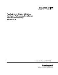 FlexPak 3000 Digital DC Drive Hardware ... - Reliance Electric