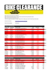 Stock list last updated: 02/01/2012 Braehead - ph ... - Evans Cycles