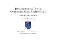 Introduction to Digital Communications Engineering I - School of ...