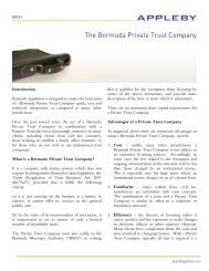 The bermuda private trust company march 2012 - Appleby