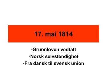 Norge 1814 - Noddi