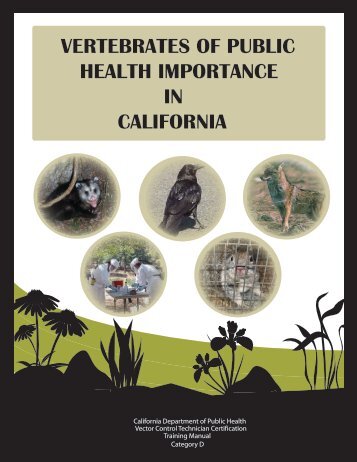 Vertebrates of Public Health Importance in California