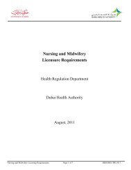 Nursing And Midwifery Licensure Requirements - Dubai Health ...