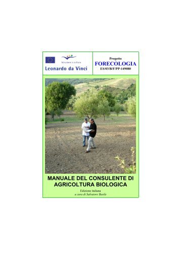 Manuale del consulente di agricoltura biologica - Projects - Ifes