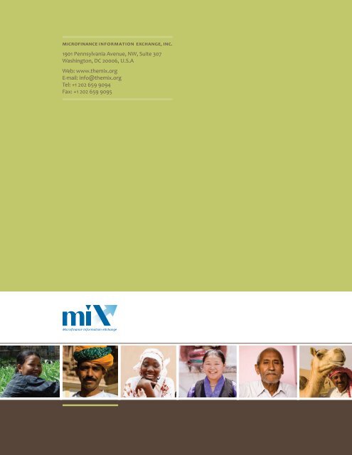 AnnuAl RepoRt FY 2008 - Microfinance Information Exchange