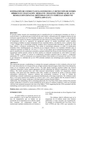 estimaciÃ³n de conductancia estomÃ¡tica y detecciÃ³n de estrÃ©s