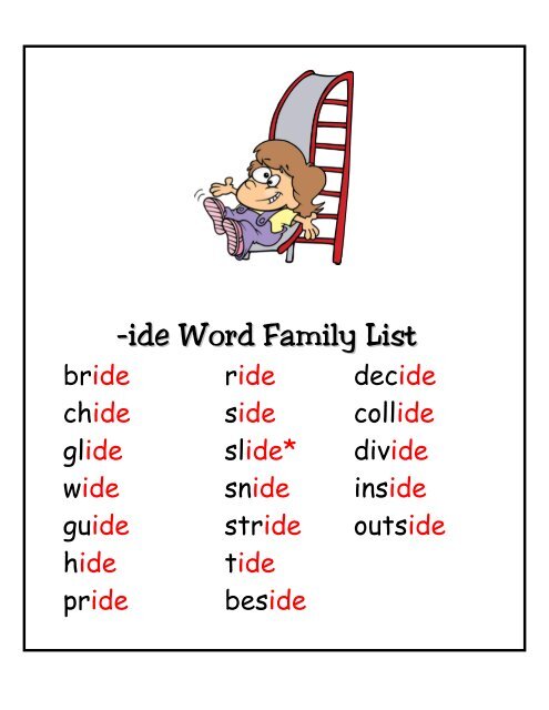 ide FAMILY Set - Word Way