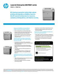HP LaserJet Enterprise 600 M601 series