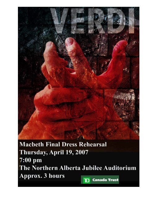 Macbeth - Edmonton Opera
