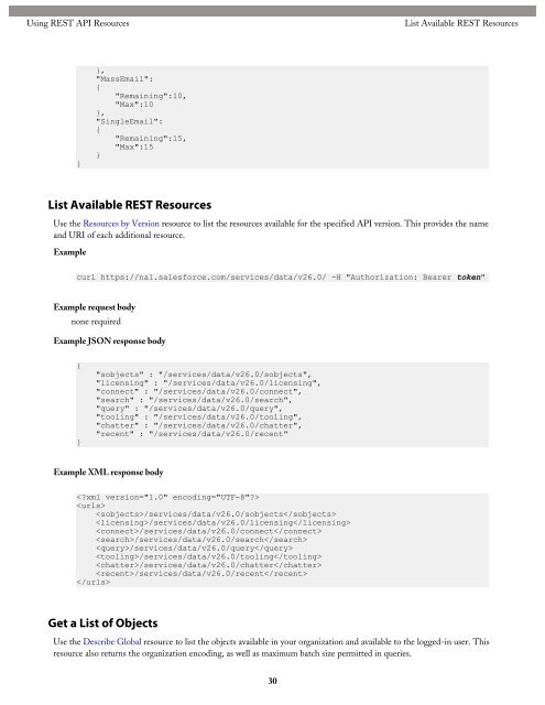 Database.com REST API Developer's Guide - Salesforce.com