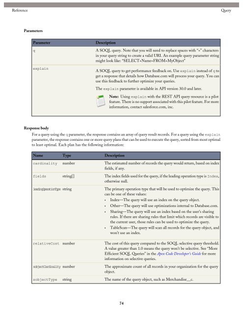 Database.com REST API Developer's Guide - Salesforce.com