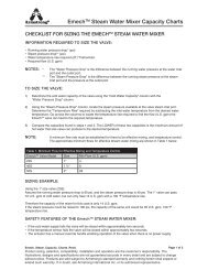 EmechTM Steam Water Mixer Capacity Charts - Armstrong ...