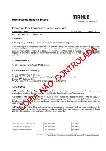 Permissão de Trabalho Seguro.pdf - mahle.com