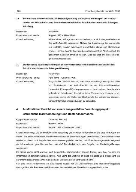 forschungsbericht 1998 - Friedrich-Alexander-Universität Erlangen ...