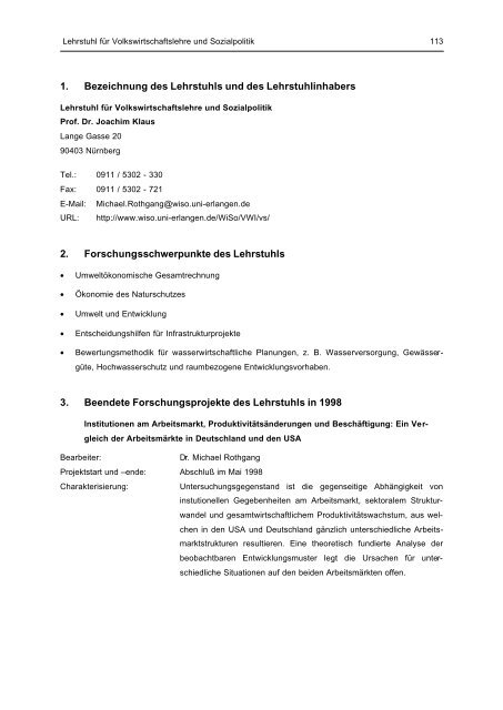 forschungsbericht 1998 - Friedrich-Alexander-Universität Erlangen ...