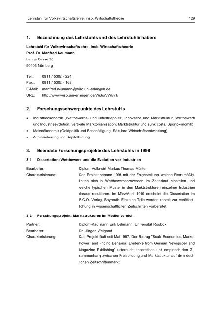 forschungsbericht 1998 - Friedrich-Alexander-Universität Erlangen ...