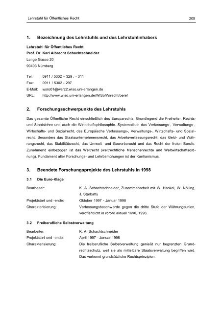 forschungsbericht 1998 - Friedrich-Alexander-Universität Erlangen ...