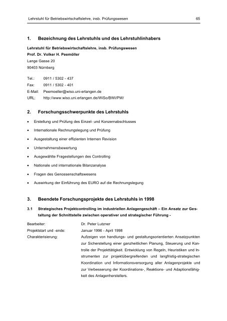 forschungsbericht 1998 - Friedrich-Alexander-Universität Erlangen ...