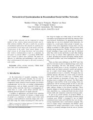 Network-level Synchronization in Decentralized Social Ad-Hoc ...