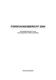 FORSCHUNGSBERICHT 2004 - am Fachbereich ...