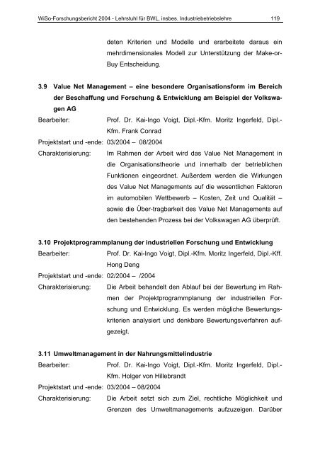 FORSCHUNGSBERICHT 2004 - am Fachbereich ...