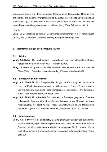 FORSCHUNGSBERICHT 2004 - am Fachbereich ...