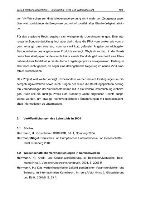 FORSCHUNGSBERICHT 2004 - am Fachbereich ...