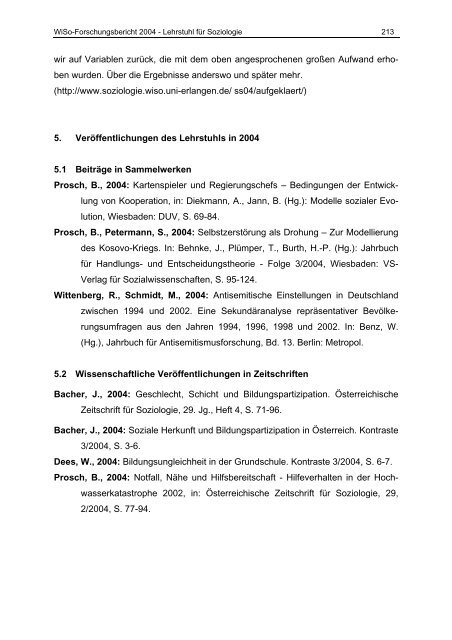 FORSCHUNGSBERICHT 2004 - am Fachbereich ...