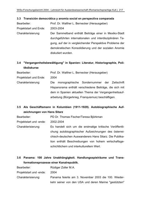 FORSCHUNGSBERICHT 2004 - am Fachbereich ...