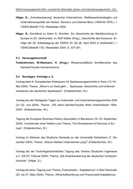 FORSCHUNGSBERICHT 2004 - am Fachbereich ...