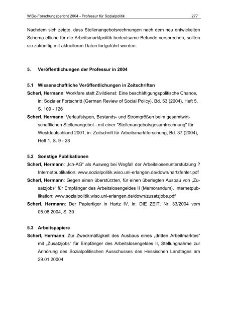 FORSCHUNGSBERICHT 2004 - am Fachbereich ...