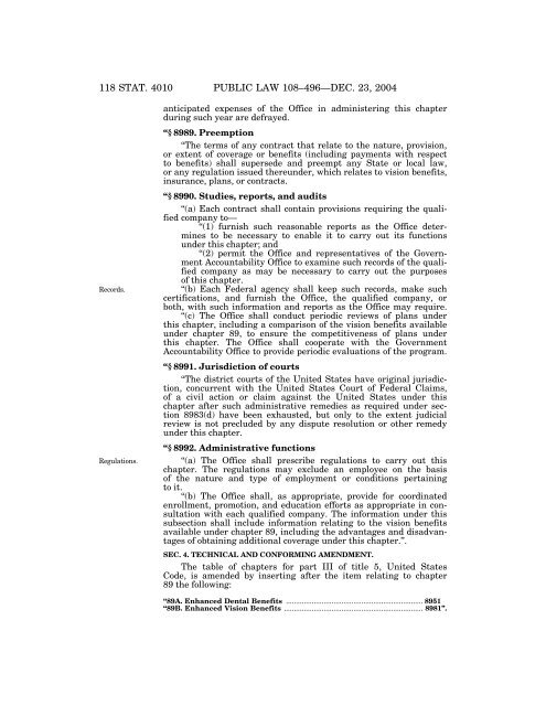 Public Law 108â496 108th Congress An Act