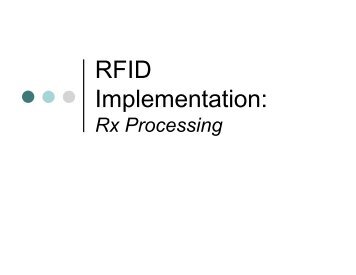 RFID Implementation: - UC Irvine Extension