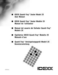 IDEXX Quanti-Tray Sealer Model 2X User Manual - Friends of ...