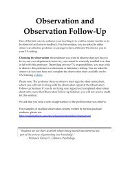 Observation and Observation Follow-Up